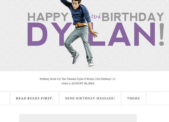 Happy Birthday Dylan OBrien I love you SO much            