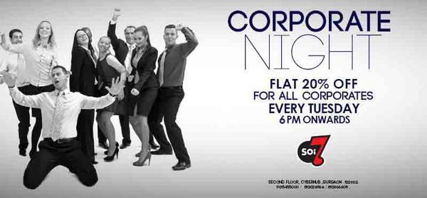 Coz FRIDAY is Tooooo FAAARR and we need a reason to party TODAYY!!! 

#CorporateNight | 20% Discount | #Soi7