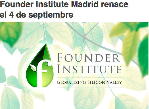 fimadrid's tweet photo. Recuerda,si tienes una idea de negocio digital, el 4 de septiembre toca Founder Institute en Madrid. Novedades.http://t.co/Y76JjRyUbC