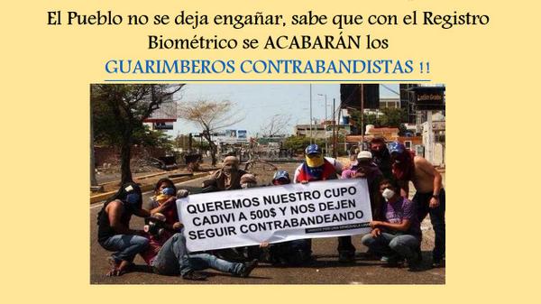 #GuarimberosContrabandistas '