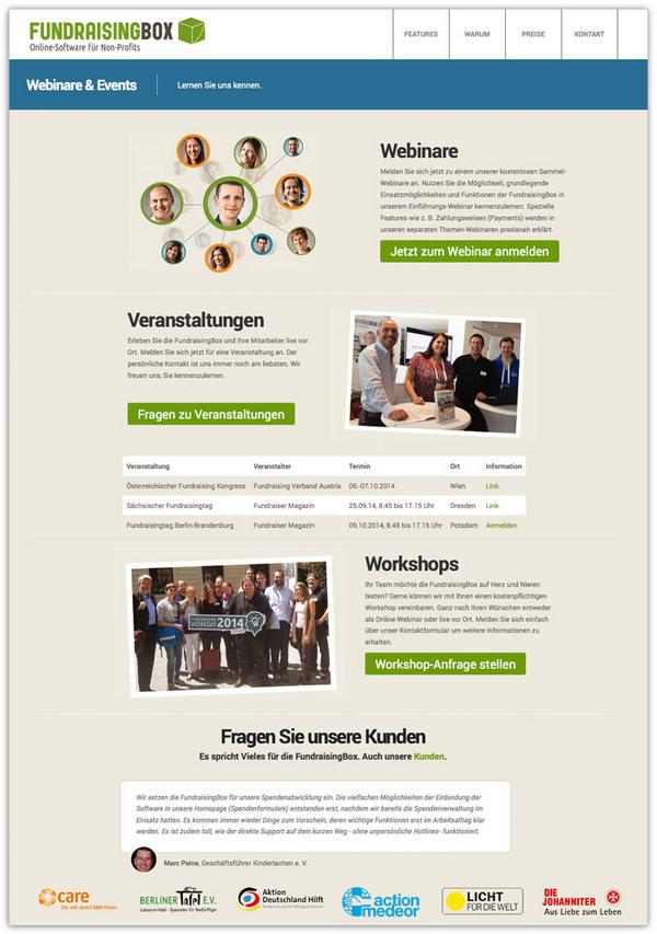 Helpedia's tweet image. Webinare, Veranstaltungen und Workshops: @FundraisingBox (noch besser) kennenlernen buff.ly/XP3kl1