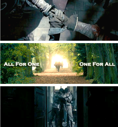 DebDarkPetal's tweet photo. " All For One One For All " #TheMusketeers #AthosAramisPorthosDArtagnan #TBurke #SCabrera #HCharles @LucaPasqualino ❤ http://t.co/U3xkXvRhGO