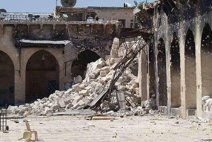 al omari mosque gaza destroyed