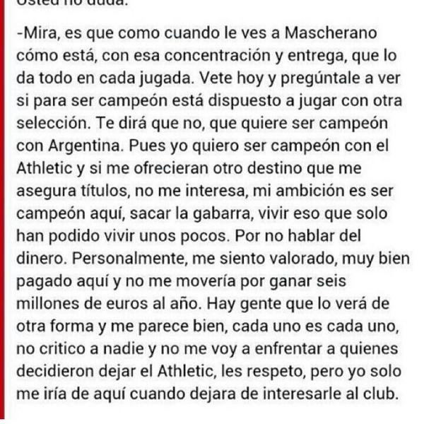Que grande es Oscar De Marcos! Si eres del Athletic seguro que le das RT, que es lo que se merece. Merece millones RT