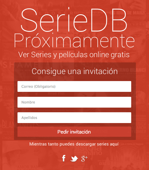 seriedb's tweet photo. Estrenamos http://t.co/DQrS0RwPZC pronto empezaremos a repartir invitaciones, pero os podéis apuntar desde YA ! http://t.co/SL8XCfiBcj