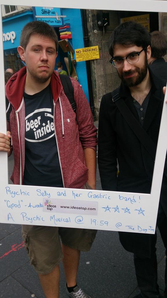 JohnAndThomas's tweet photo. You all saw this one coming... Well, Sally did.
#edfringe @IdeasTap http://t.co/NABRqqsjFW
