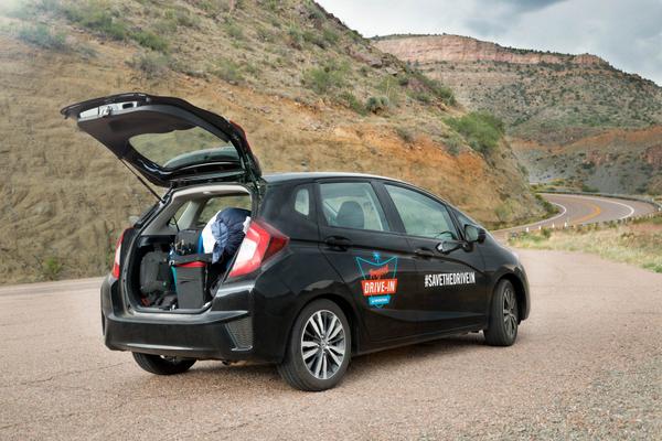 Honda's tweet image. 3000 miles and counting. Visit lindseyrickert.com/trip-blog to see how many drive-ins Lindsey has visited. #SaveTheDriveIn