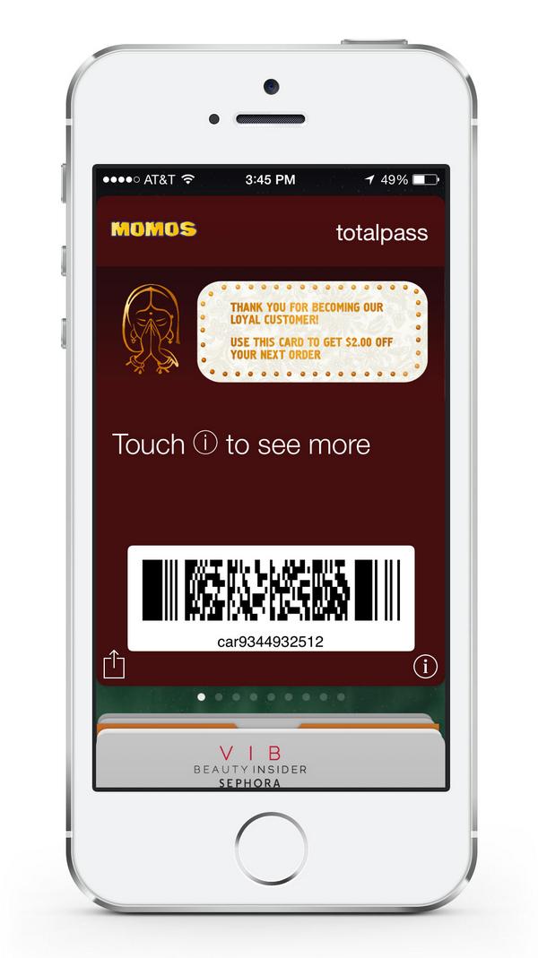 totalpass's tweet image. Here are some sample passbook marketing campaigns we created. #passbook #marketing