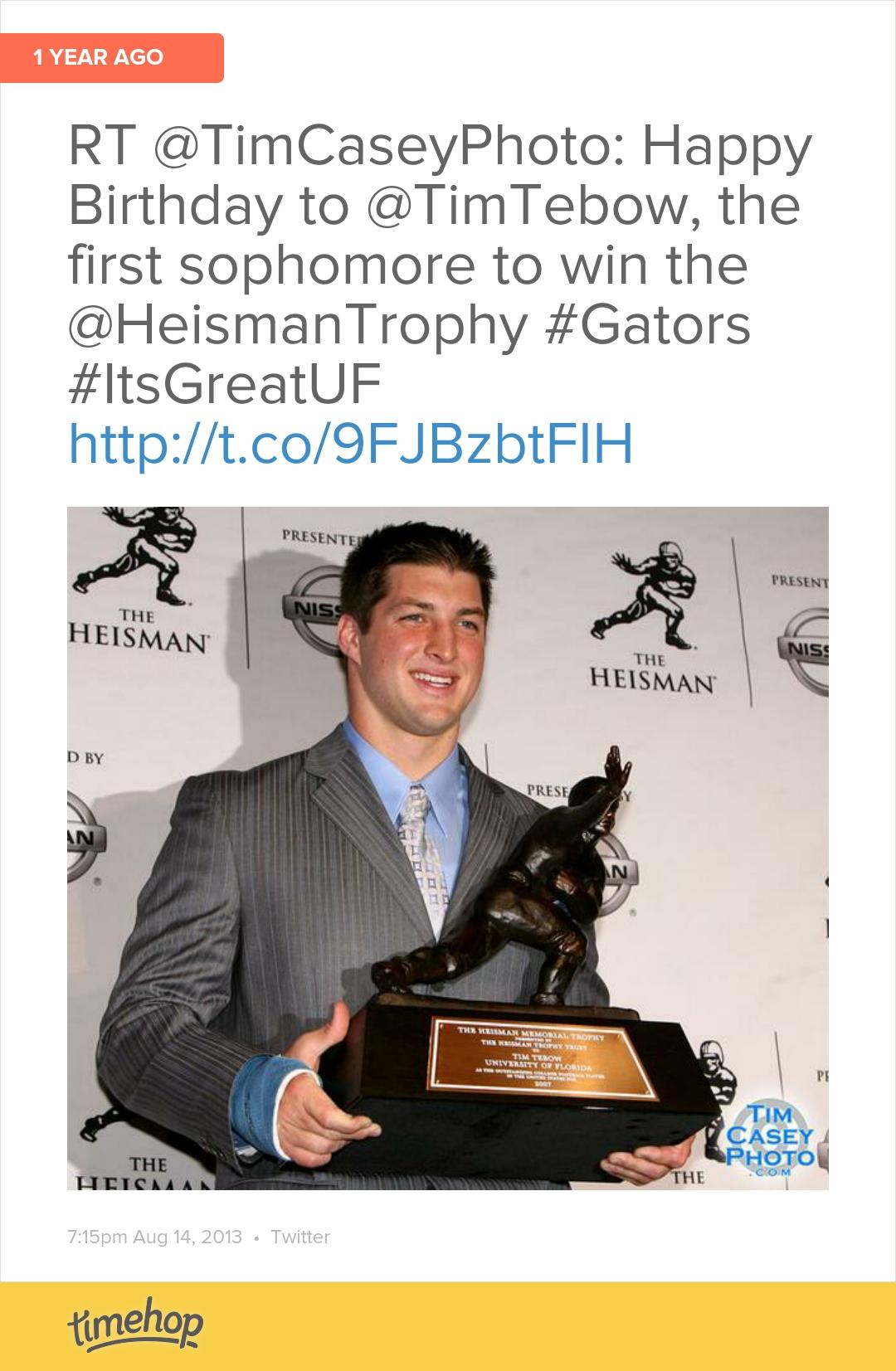 Happy birthday Tim Tebow      