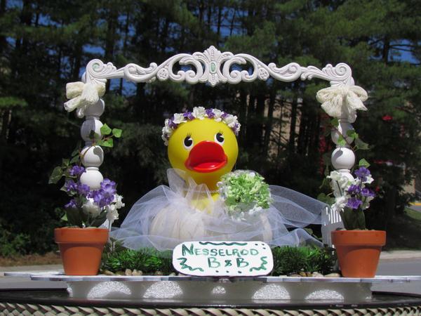 NesselrodBB's tweet photo. Ducktail Party and Lucky Duck Race this week #BissetPark #Nesselrod #visitradford here's our ducky bride entry! http://t.co/JS3JOh1Rkf