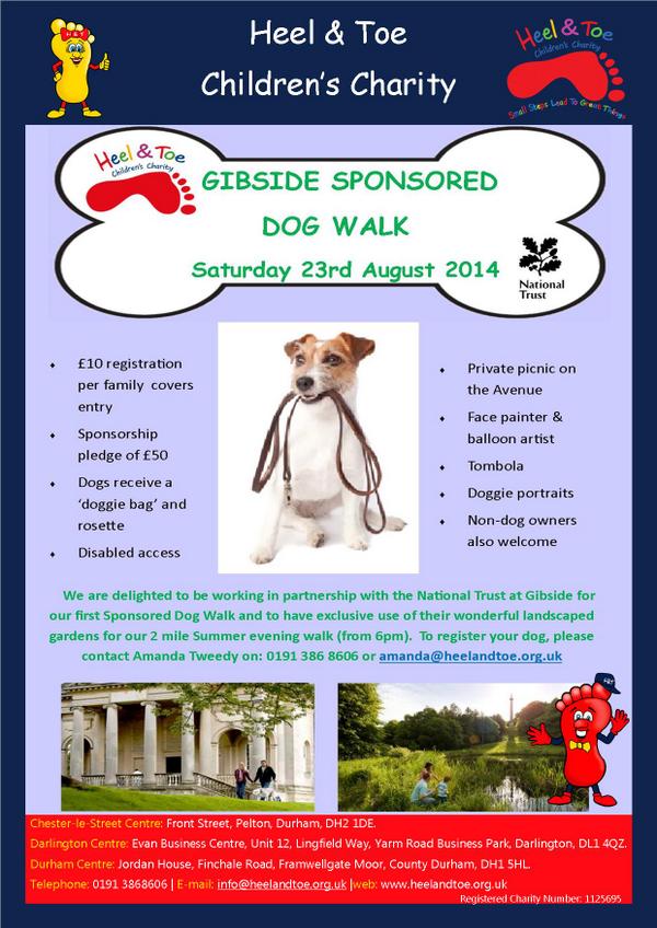 Past event Gibside Sponsored Dog Walk, Gateshead What's On Where