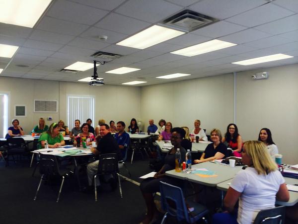 Sign language interpreters ready to start the year. Thank you educational interpreter project for the training.