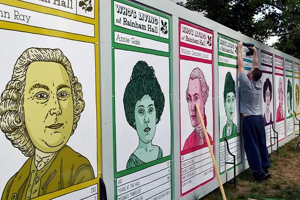 designboom's tweet image. . @Mr_Bingo &amp;amp; @studioweave  designed some extra large top-trumps for the @nationaltrust designboom.com/art/rainham-ha… #art