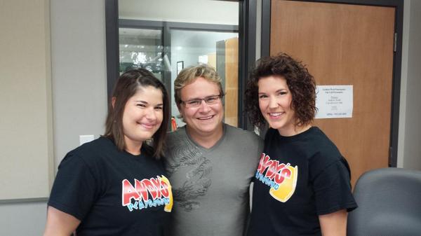 Mix1079FM's tweet photo. Letitia, Ken and Dawn from Andy's playground are in studio talking about the next fundraiser bowlapalooza http://t.co/0EbjKx4ksz