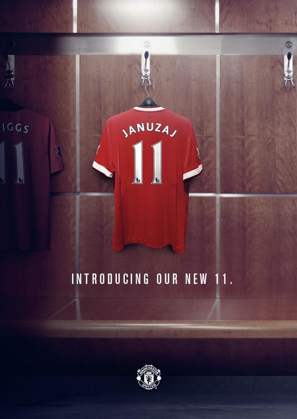 UnitedsRelated's tweet photo. The new no.11 of Manchester United, Adnan Januzaj. #MUFC #MANUTD http://t.co/VzB1sbIwp6