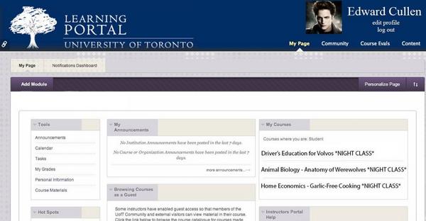 lifeatuoft's tweet photo. Make Blackboard your homepage! That way you won't miss out on important announcements or online quizzes #startUofT http://t.co/bDW9DCpPn5