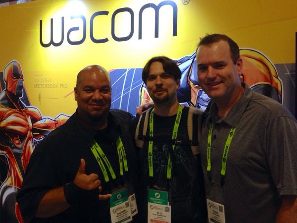 CraigB3D's tweet image. Great times with @ChocolateSoop @iCronos4 @wacom #SIGGRAPH2014 #Autodesk