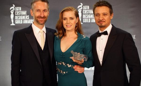 CostumeAwards's tweet photo. #tbt #CDGA16 with @wilkinson #amyadams and @Renner4Real . Who's excited for #CDGA17!? http://t.co/uooXI5jKtC