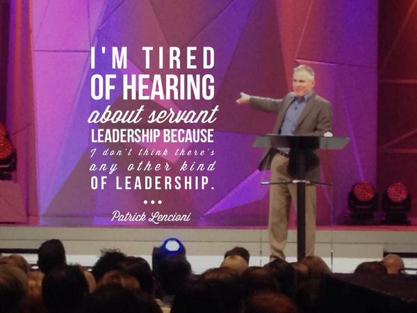 bradbridges's tweet photo. 15 Transformational Quotes from @PatrickLencioni Global Leadership Summit Speech || http://t.co/VcpNjVVHWC #GLS14 http://t.co/AOE0NhDgin