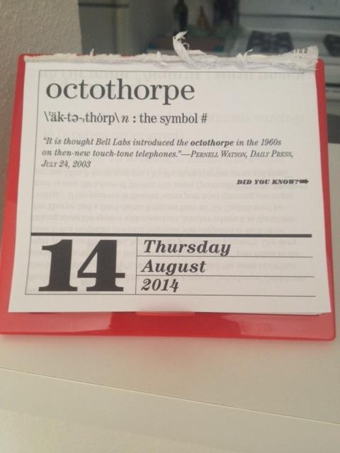 MsPickensPNHS's tweet photo. Ms. Pickens fun fact of the day: this is the real word you should be using #nothashtag #octothorpe http://t.co/XB6V1PcDUG