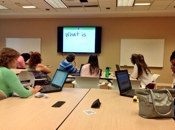 jaclynbstevens's tweet photo. Nancy sharing Abode Voice and 30 Hands @#wcpsspd customized workshop. #fidlc #fridayinsitute http://t.co/GaUTK5apTl
