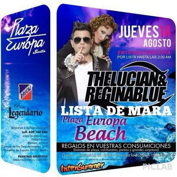 EntradaSevilla's tweet photo. HOY FIESTA PLAYERA EN PLAZA EUROPA

DI EN PUERTA LISTA DE MARA DE 12 A 2!!
ENTRADA GRATIS O 4€ CON COPA http://t.co/SiBHWaZfW0