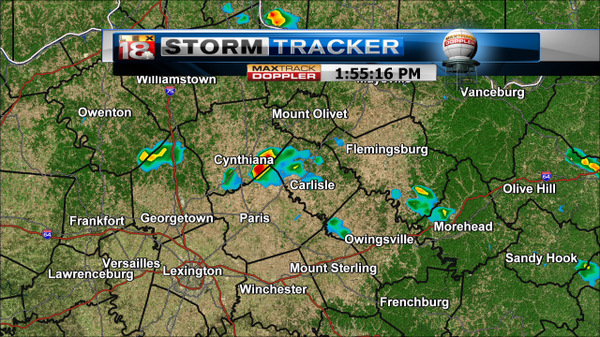 LEX18News's tweet photo. A few thundershowers have popped up. You'll see a quick downpour from these as they move southeast. #maxtrack #kywx http://t.co/mHVRpjq5zP