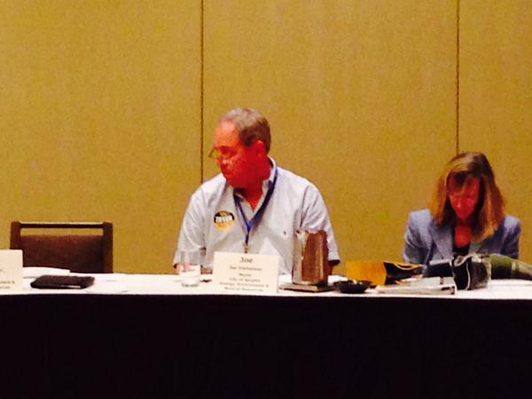 TriCountyFLC's tweet photo. @FLCities #CitiesTakeOnTech TCAT &amp; Mayor @Joe_Kilsheimer participates in policy cmmt discussion on water quality http://t.co/OEQzXAnLXe