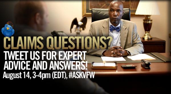 VFWHQ's tweet photo. Our Twitter Chat is starting in 30 minutes. Join the conversation by tweeting #AskVFW! http://t.co/x14vowkMJH