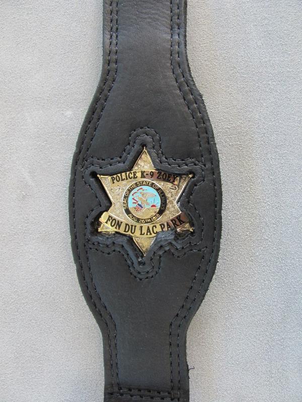 Check out the craftsmanship on this badge collar! (916) 652-8333