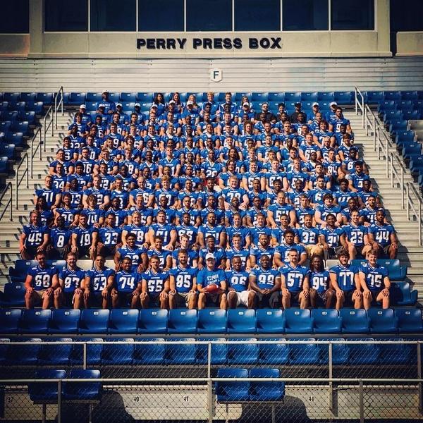 CNUstudents's tweet photo. The 2014 CNU football team! Who's excited for the first home game on September 6 against Salisbury!? #captainforl... http://t.co/7hO4AEgS6J
