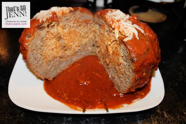 BuzzFeed's tweet photo. someone made an enormous meatball stuffed with spaghetti and it’s beautiful

*tears of joy*
http://t.co/0Wj5whPGYP http://t.co/xYZWUeyYRO