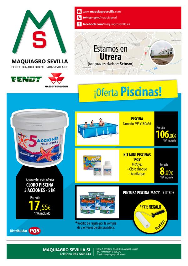 MaquiagroSL's tweet photo. Lanzamos nueva #promo de #verano, con los mejores productos para #piscinas: cloro, pintura, antialgas y muchos más. http://t.co/N74hD8lwuV