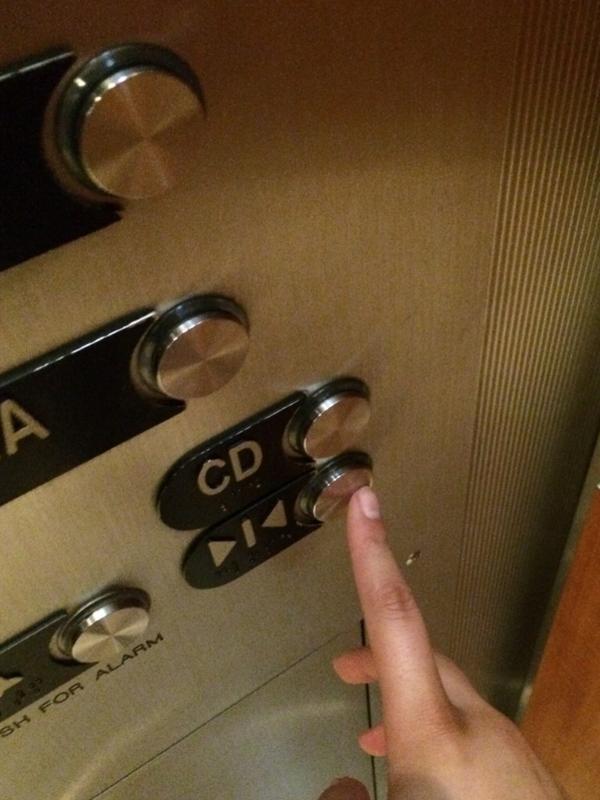 BethanyMota's tweet photo. I would like to thank elevators for having this button for the socially awkward ppl such as myself http://t.co/9hyESVP6ny