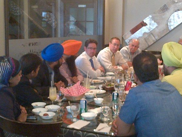 PeterMacKay's tweet photo. Enjoyed lunch today in the heart of #Brampton with members of the Indo-Canadian Community http://t.co/uvJFbuSOz5