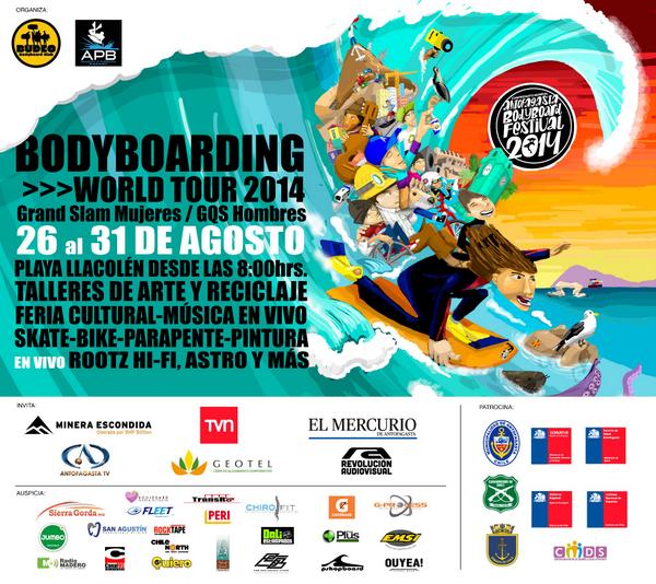 BudeoBodyboard's tweet photo. OFICIAL | afiche del ABF2014, trabajo de BUFON graffitero de la ciudad de Antofagasta #budeo #ABF2014 #antofagasta http://t.co/erV3Eu7BRn