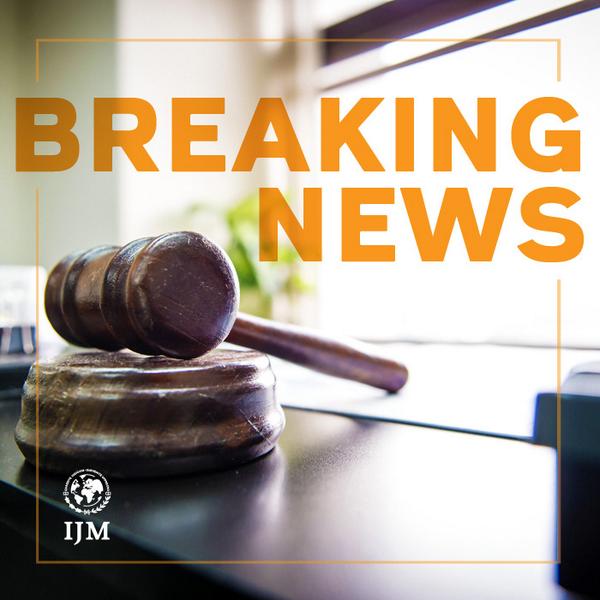 IJM's tweet photo. TODAY 2 traffickers were convicted and sentenced to 5 years in prison for selling girls to a Kolkata brothel! http://t.co/mOscLSa4Np