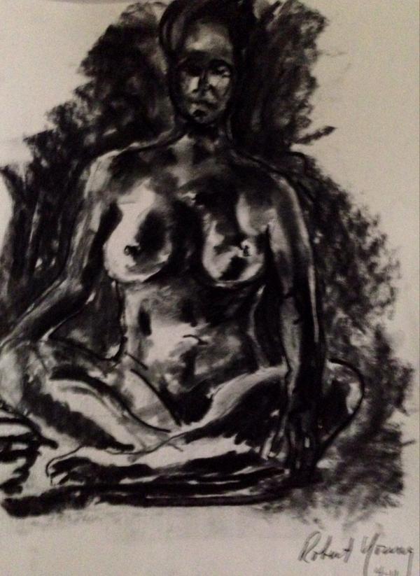 bobosani26's tweet photo. Dark energy! model was  centered and lighted naturally.  #art #nude #charcoal http://t.co/7br87CiG5G