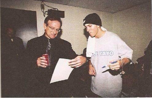 Eminem_Pics__'s tweet photo. Eminem and Robin Williams http://t.co/XzMu3EaYTH