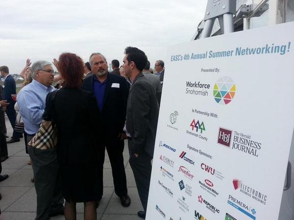 EconAllianceSC's tweet image. Mixing it up at #summernetworking