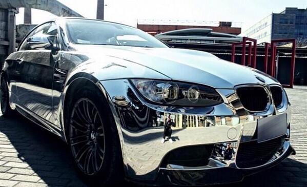 Chrome BMW.