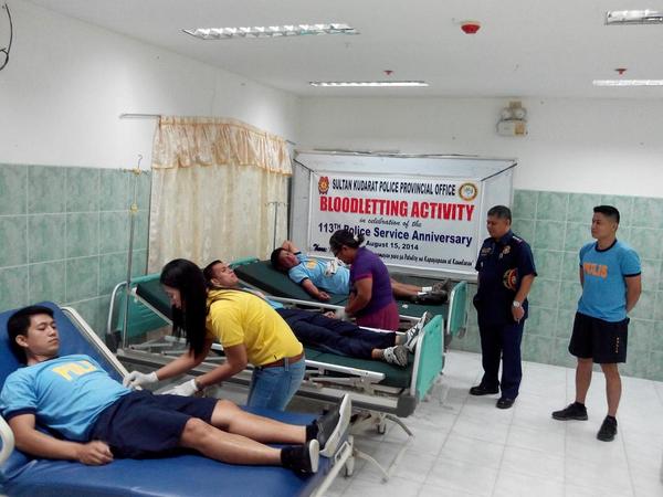 12003Aj's tweet photo. SKPPO bloodletting activity w/ pers from all stations &amp; SKPPSC @ SK provincial Hospital. http://t.co/Dl1jDuelDR