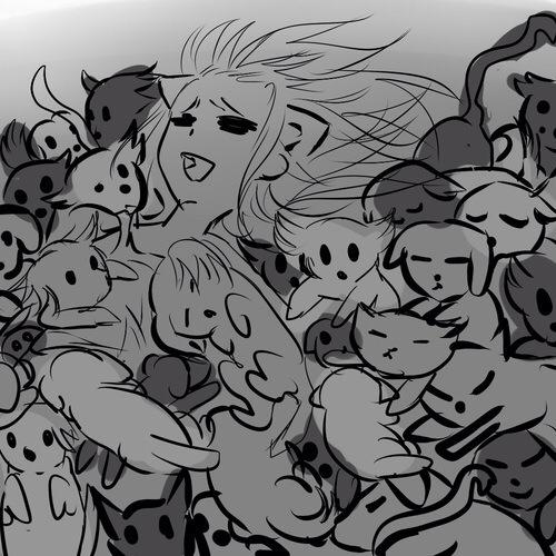 HornedOutcast's tweet photo. *Kaede happened to be sleeping, dreaming happily of a better reality* http://t.co/j8NDbs04Eu