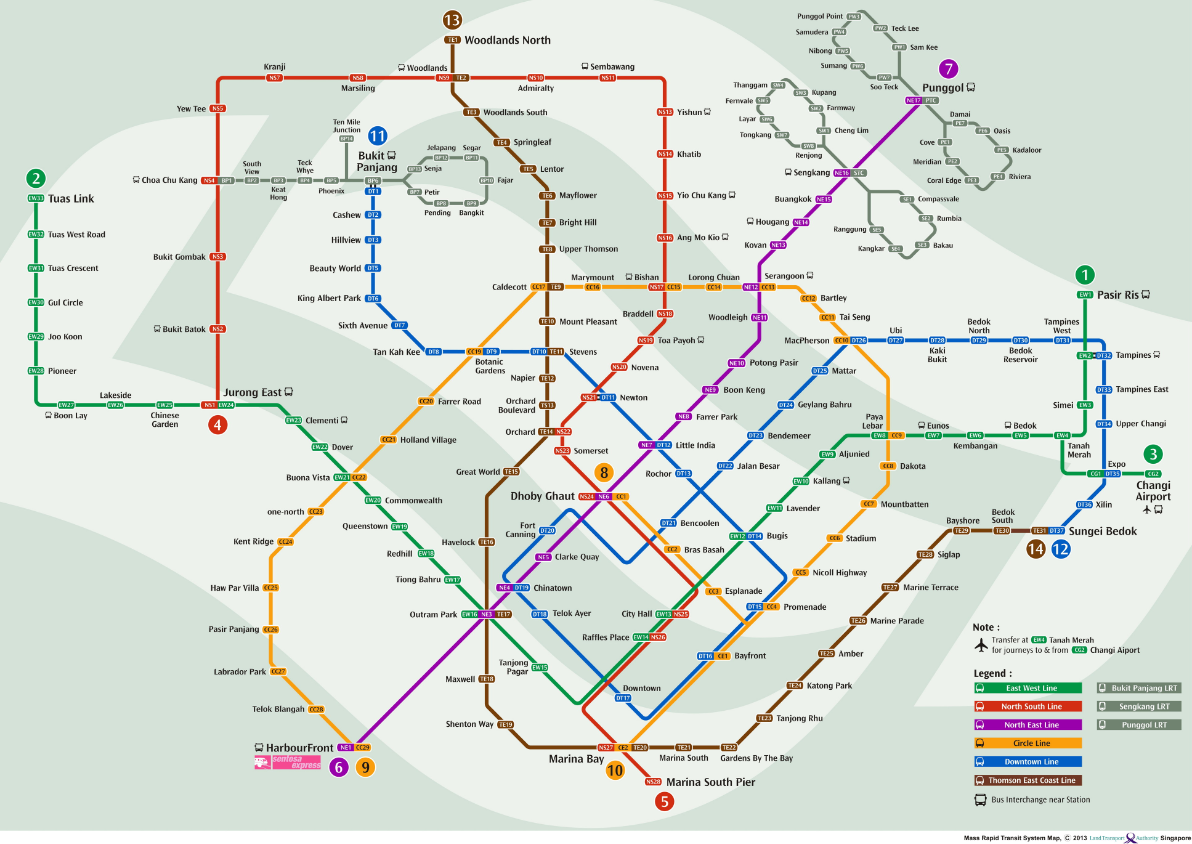 LTA on Twitter "Here’s Singapore’s rail map with the latest Thomson