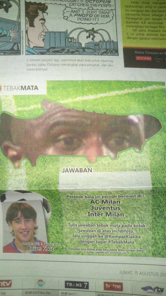 iqbalzen's tweet photo. @KompasKlasika clarence seedorf #TebakMata http://t.co/J0BihsHOAZ