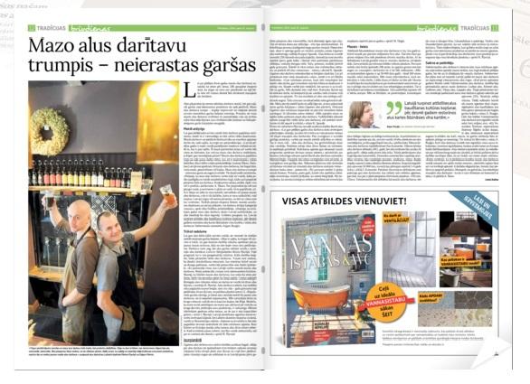 Šodien laikrakstā Dienas Bizness lasi par Latvijas mazajām alus darītavām, tajā skaitā alus darītavu BURSH!