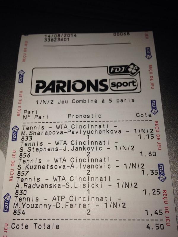 EPronos's tweet image. Et un 5/5 pour cette nuit en Tennis !! 

#RT #ParionsSport #TeamParieur