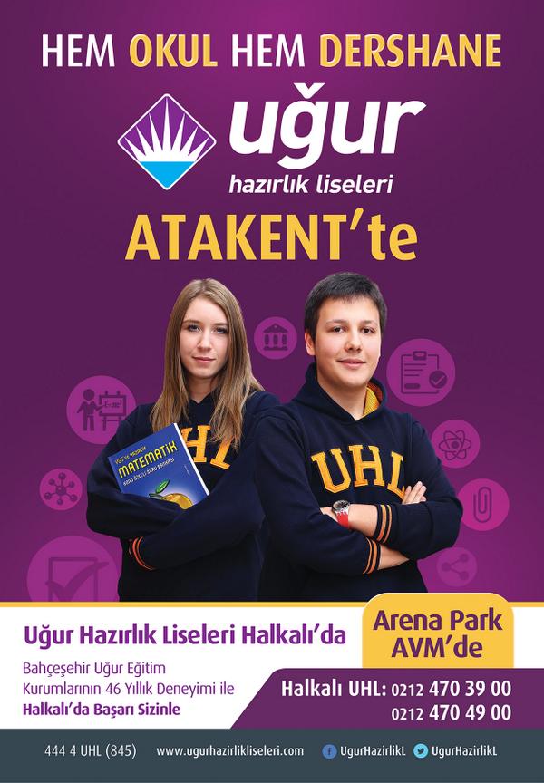 Halkalı Atakent Uğur Hazırlık Lisesi'nde eğitim öğretim programı başlıyor! Bilgi ve kayıt için:212 4703900