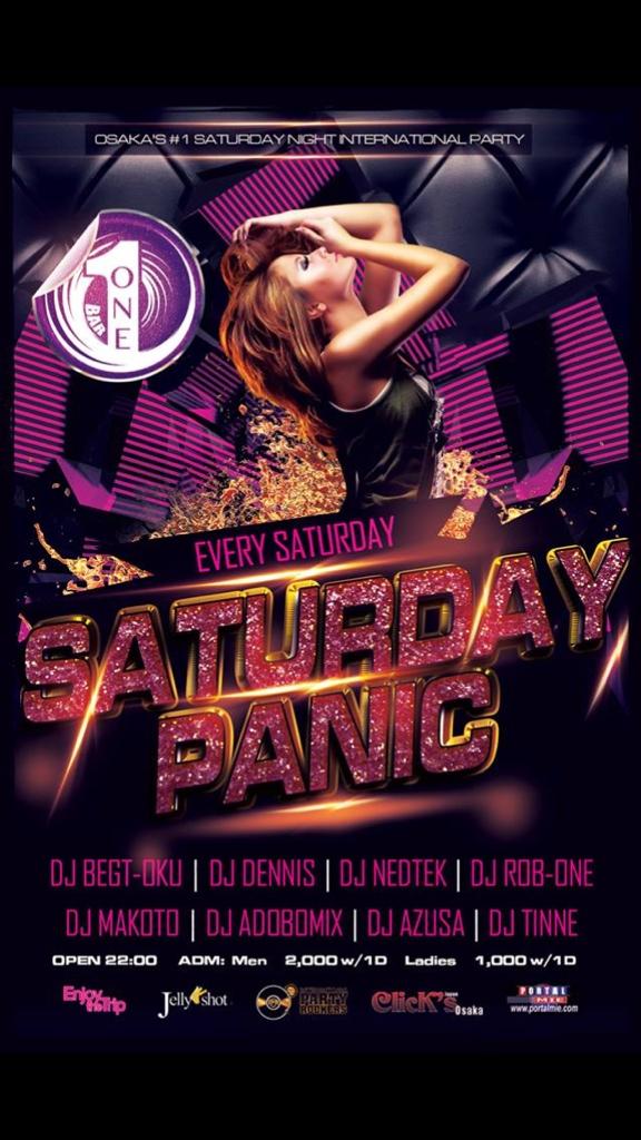DJ_Tinne's tweet photo. 明日の晩は@BarOneOsaka "Saturday Panic"大阪No.1 International party!!
お盆SP盛り上がっていきましょね！
ゲスト入場受け付けております。気軽に連絡してください！ http://t.co/nmmwTqBU68