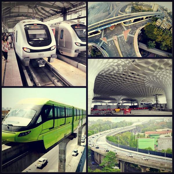 prithvrj's tweet photo. Felt proud driving around #Mumbai showcasing infrastructure achievements of the past 3 years to members of the media. http://t.co/Tv57nD7iYY
